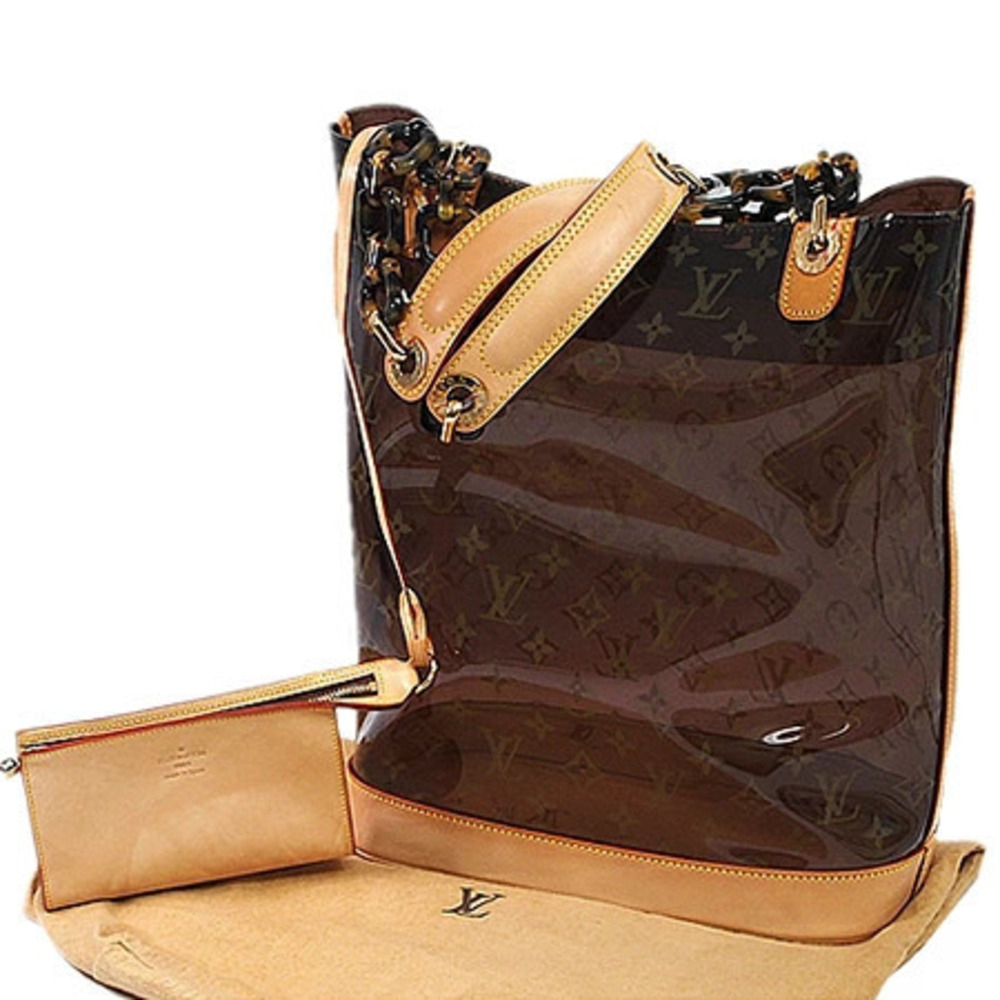 Louis Vuitton Monogram Ambre Cabas translucent brown vinyl amber chain